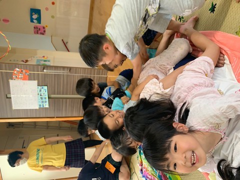 お風呂あがってパジャマに着替えてテンションMAXのふじぐみさん〜