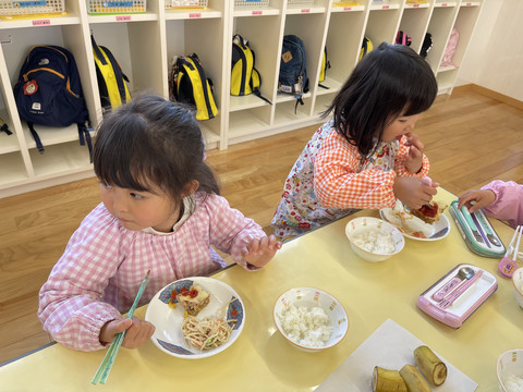 ゆりぐみ〜給食覗いてみたよ〜