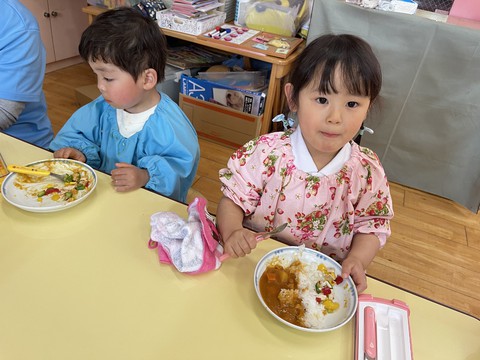 4/23  いただきまーす(♥ó㉨ò)ﾉ♡お給食