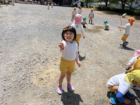 朝は雨で心配だったけど遠足いけました。