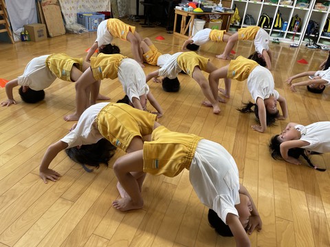 5/31 ふじぐみ組体操練習頑張ってます。