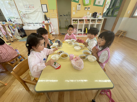 6/1 ゆりぐみ給食〜◡̈⃝♩