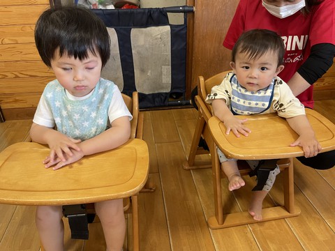 6/1 かわいいかわいいばらぐみさん❤️おやつタイムの前です