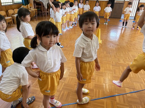 6/8 ゆりぐみさん◡̈⃝♩運動会の練習頑張ってるよ◡̈⃝♩
