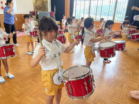6/14 ふじぐみ鼓隊頑張ってるよ◡̈⃝♩