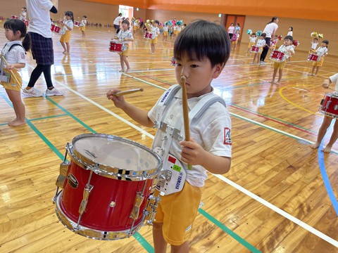 6/30 ふじぐみ鼓隊頑張ってるよ◡̈⃝♩