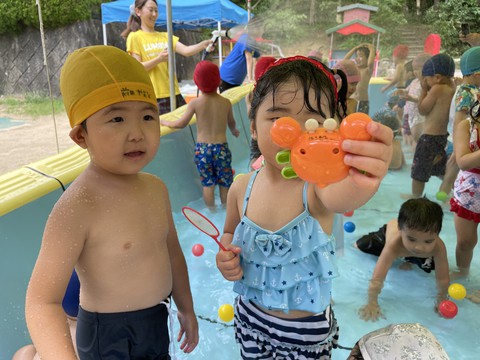 7/7 昨日のプール遊び◡̈⃝♩